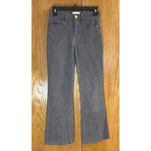 Frame Le Crop Mini Boot Plaid Jeans Noir Multi Grey Black Women's Pants Size 25